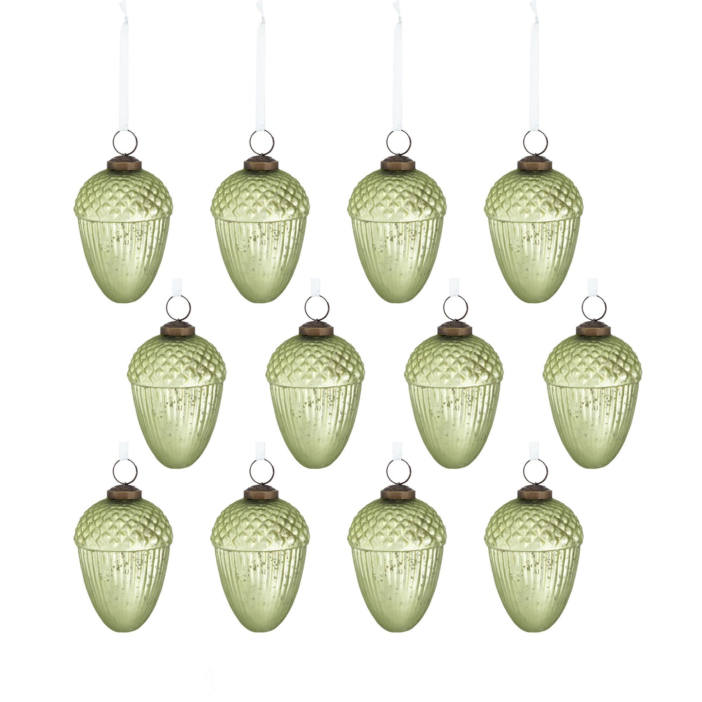 Tear Drop Ornament, Decorative Hanging Christmas Tree Ornaments For Holiday Party Decorations (Set of 12)