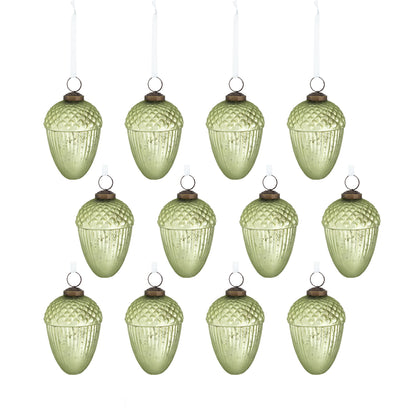 Tear Drop Ornament, Decorative Hanging Christmas Tree Ornaments For Holiday Party Decorations (Set of 12)