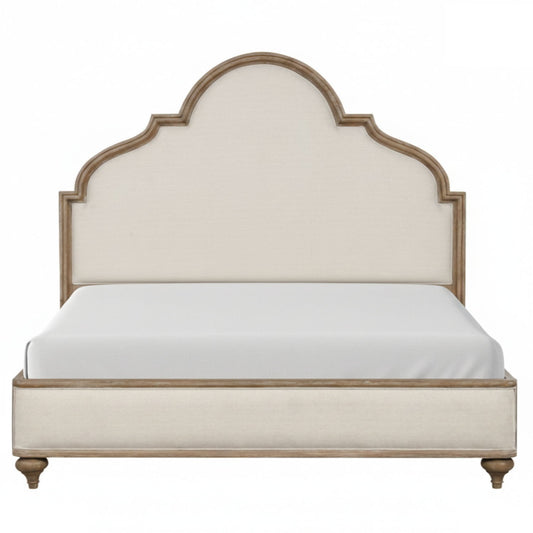 3 Piece Bed Set With 2 Nightstands, Upholstered Headboard, USB Ports