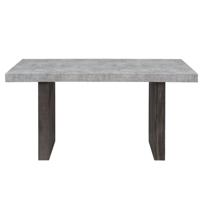 Susan - Dining Table Set With Base - Gray