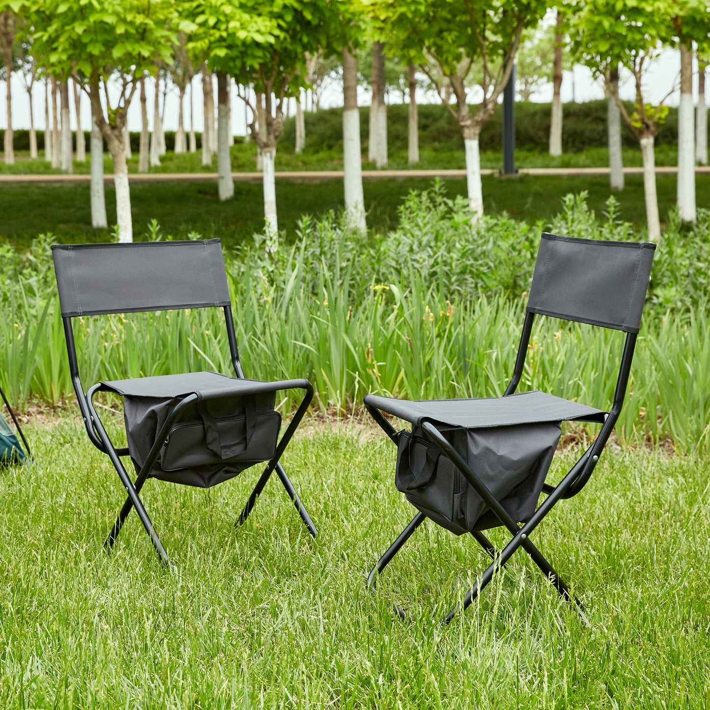 Folding Outdoor Chairs With Storage Bag, Portable Chair For Indoor, Outdoor Camping, Picnics And Fishing