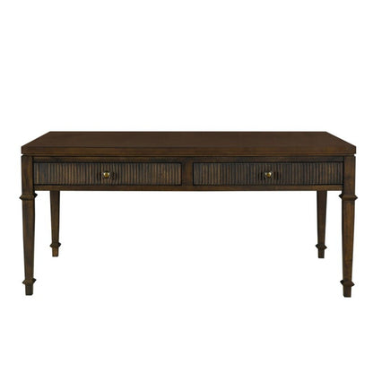 Fluted - 2 Drawer Coffee Table - Brown