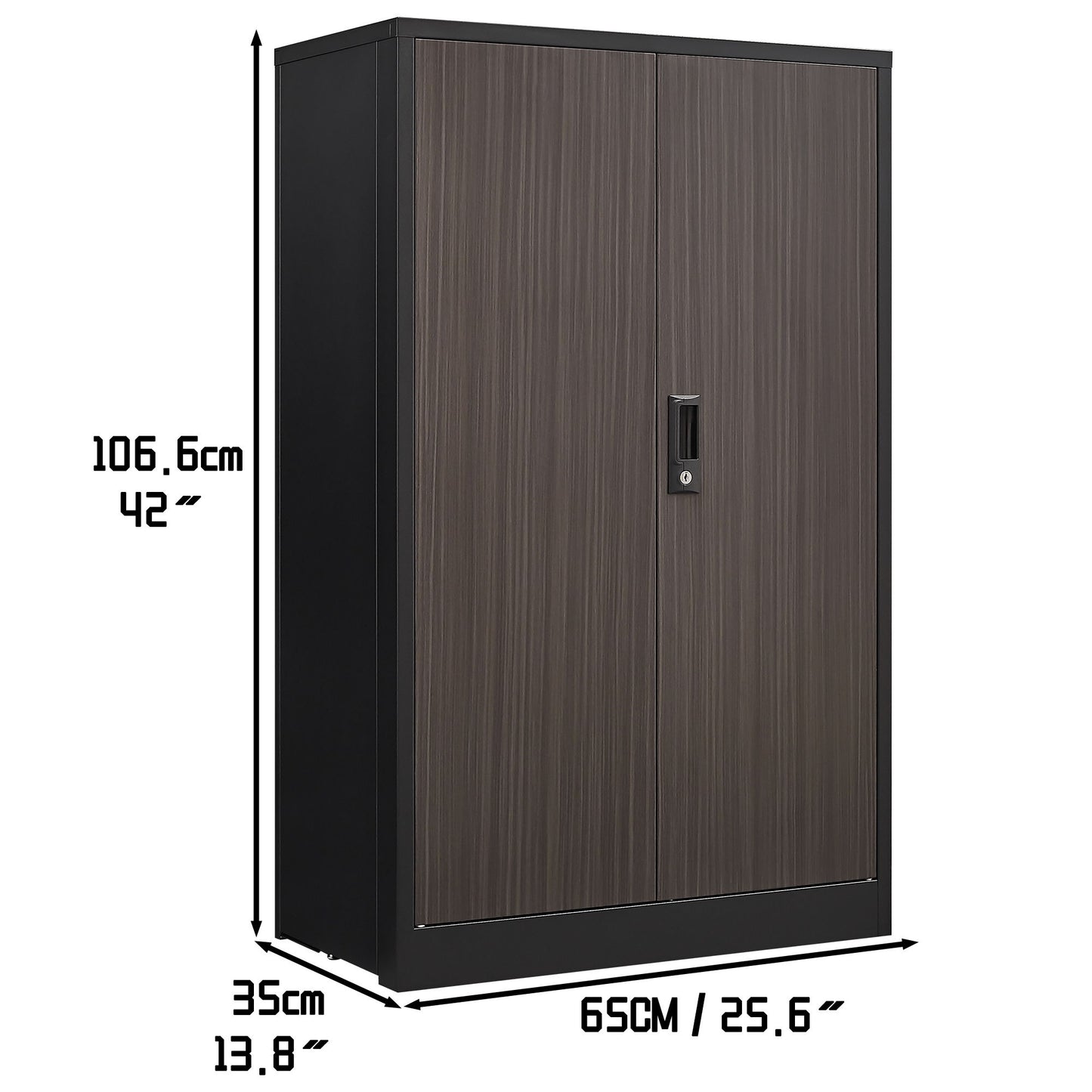 Metal Storage Cabinet With Locking Doors And Adjustable Shelf, Folding Filing Storage Cabinet, Folding Storage Locker Cabinet For Home Office, School, Garage