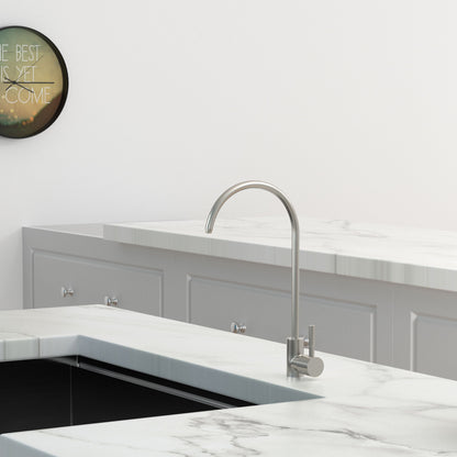 Modern Design, Lead Free Drinking Water Faucet - Brushed Nickel