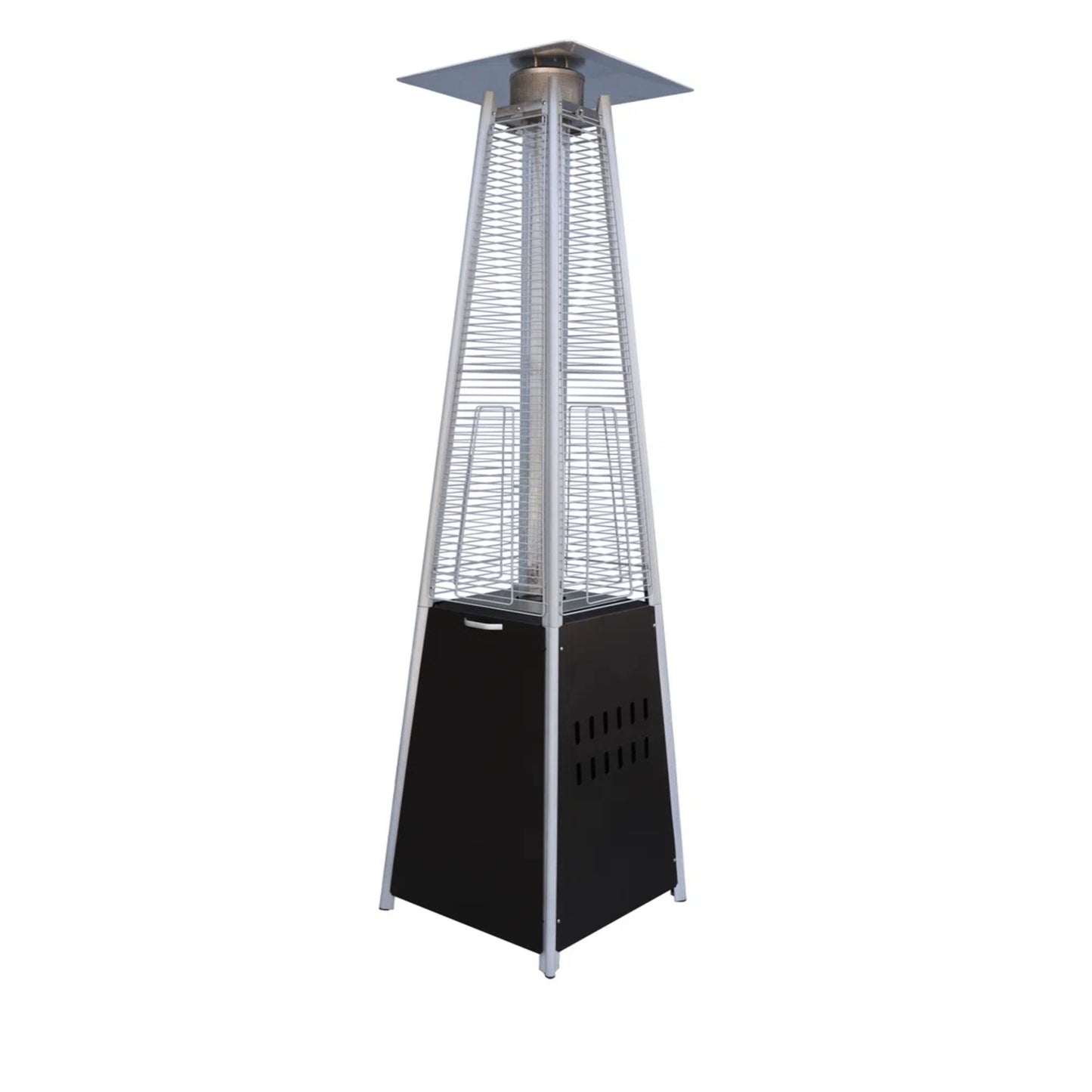 40, 000 Btu Propane Standing Patio Heater Stainless Steel