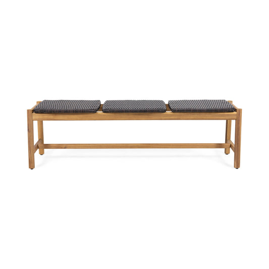 Cambria - Rustic 3 Seater Bench - Teak