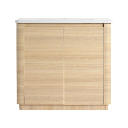 Freestanding Bathroom Vanity With Sink & 2 Soft Close Doors