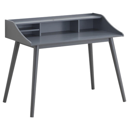 Writing Desk With 4 Compartments - Gray