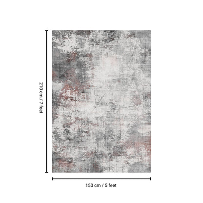 Toucan - 5' X 7' Washable Non - Slip Area Rug - Ivory / Dark Gray