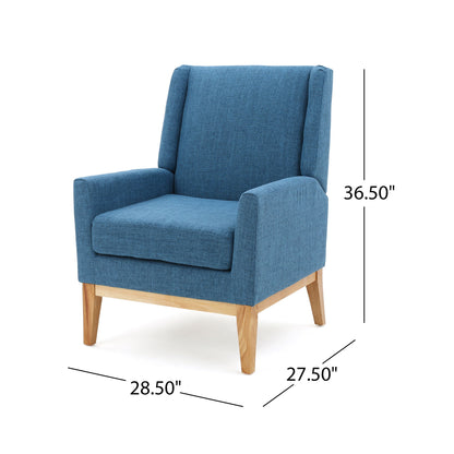 Modern Accent Chair With Padded Cushion Seat