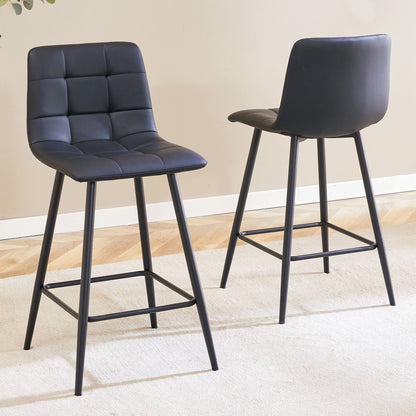 Bar Chair Set Comfortable With Metal Legs And Ergonomic Design
