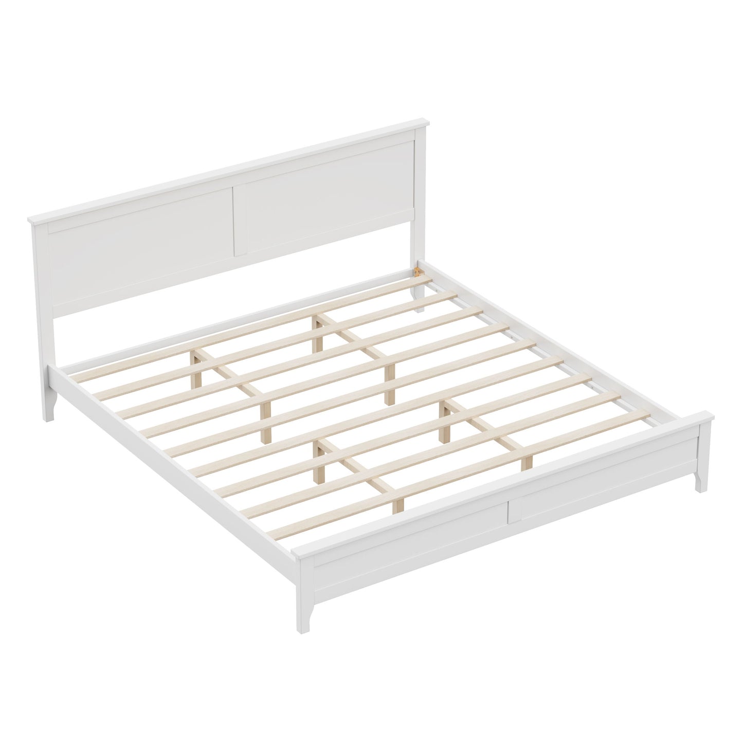 Modern Solid Wood Platform Bed