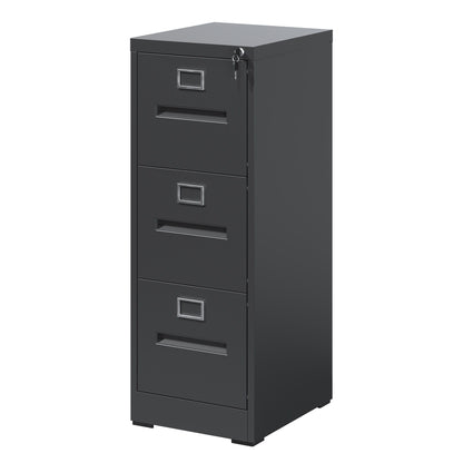 Premium Drawer File Cabinet With Lock, Metal Vertical Design, A4 Legal / Letter Size