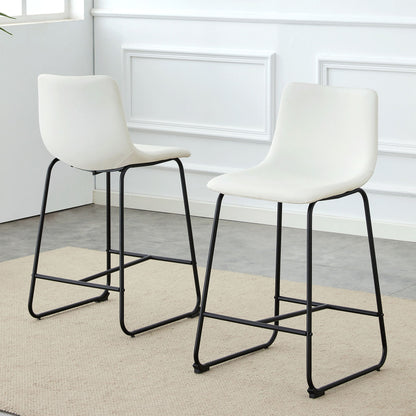 Retro Bar Chairs, Comfortable Stools (Set of 2)