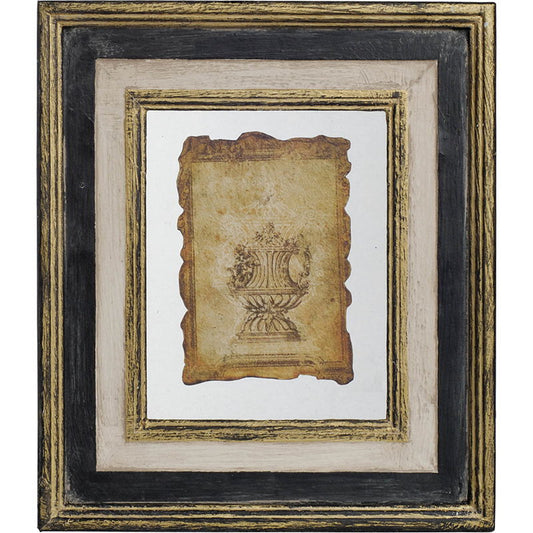 Lucian - Stylish Framed Antiqued Sculpture Print