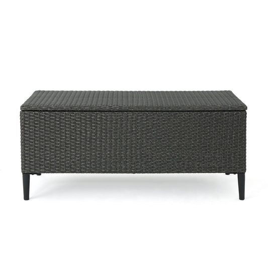 Rupert - Storage Unit Resin Wicker Outdoor