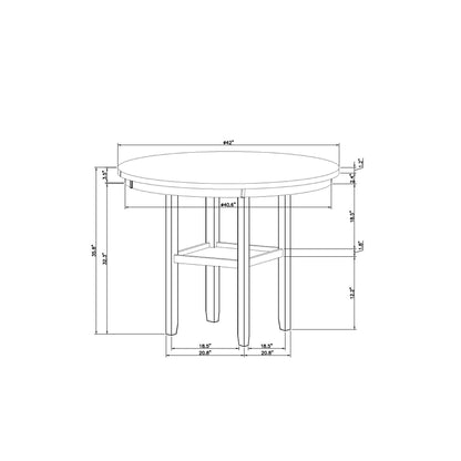 Greta - Bar Table - Antique White