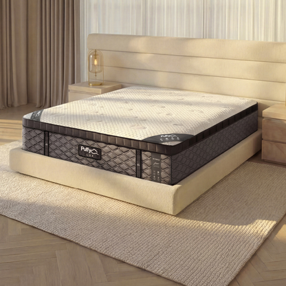 Puffy Lux hybrid mattress layers