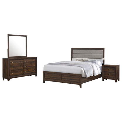Anza - Queen Bedroom 4 Piece Set - Walnut