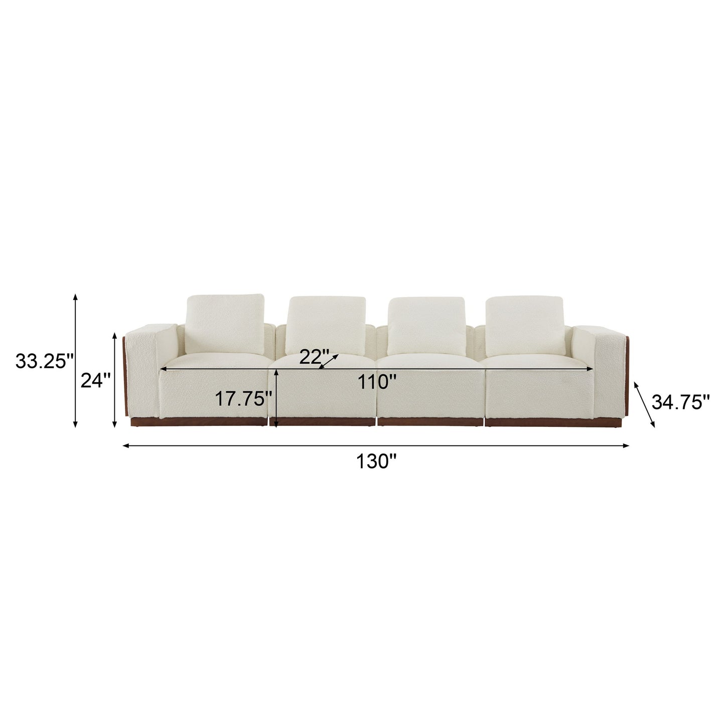Chita - Modular Sectional Sofa With Larger Seats