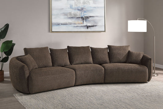 Bash - Anthology Boucle Sofa With Pillows - Brown