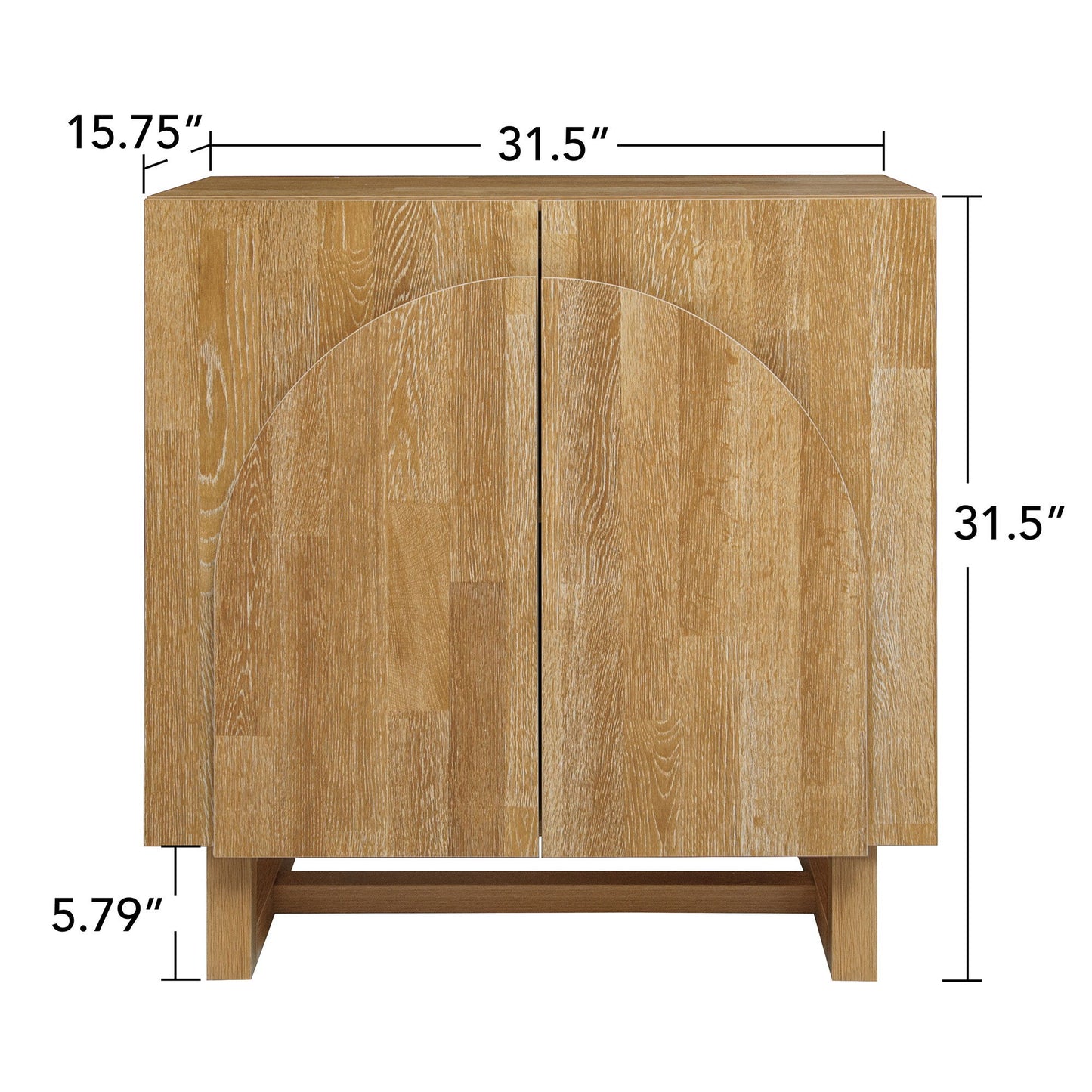 2 Door Cabinet, Suitable For Bedroom - Natural