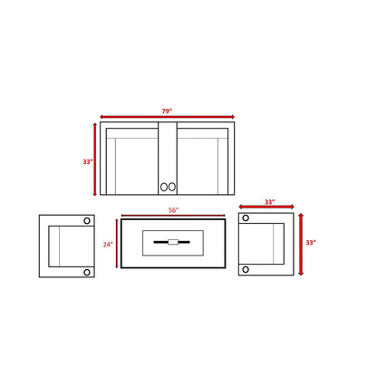 Outdoor Elegance Conversation Set With Fire Pit