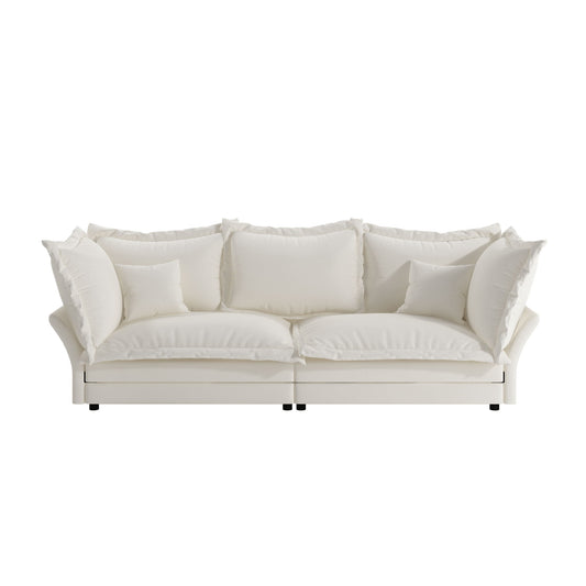 Modern Comfy Upholstered Sofa Cloud Couch, Deep Seat Couches With Multiple Large Soft Pillows