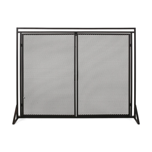 Samantha - Iron Fireplace Screen 2 Door Design