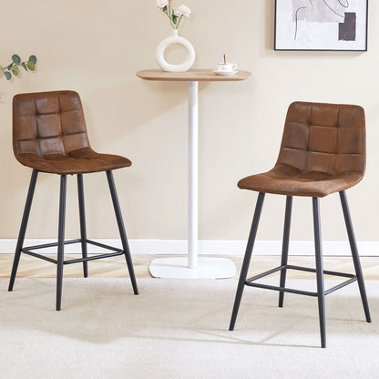 Bar Chair Set Comfortable With Metal Legs And Ergonomic Design
