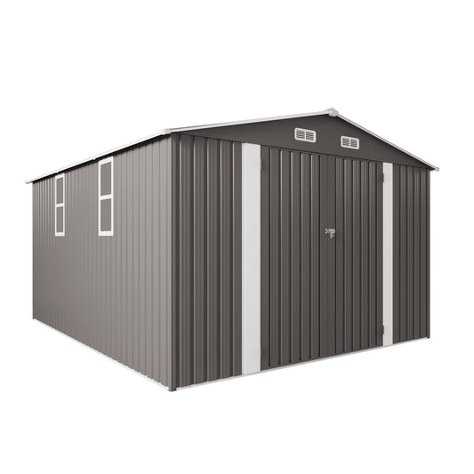 Large Outdoor Storage Shed With Lockable Door, Air Vent