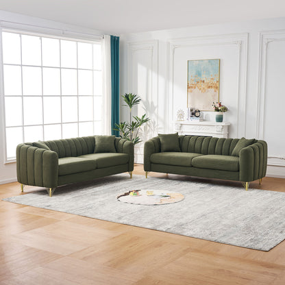 Oversized Sofa, Deep Tufted Couch