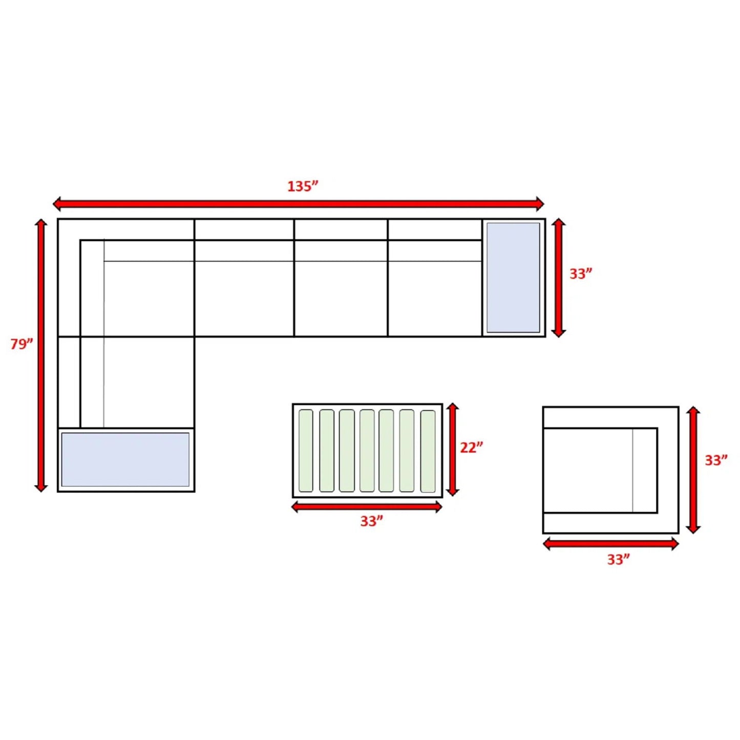 Sectional, Stylish Entertainment, Outdoor Living