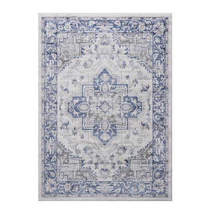 Marfi - 8' X 10' Oriental Area Rug - Blue / Gray