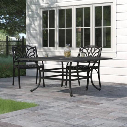 64" Square Dining Table - Dark Lava Bronze