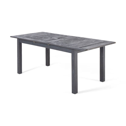 Outdoor Expandable Dining Table With Square Legs