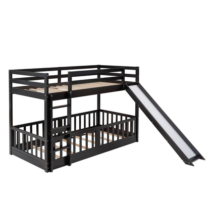 Bunk Bed With Convertible Ladder And Slide