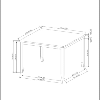 Leoncia - Bar Table And 4 Bar Stools - Espresso / White
