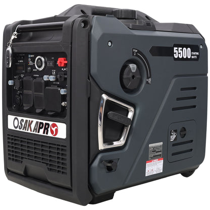 Super Quiet Inverter Generator 5.5Kw Portable Dual Fuel Electric & Remote Start Aluminium