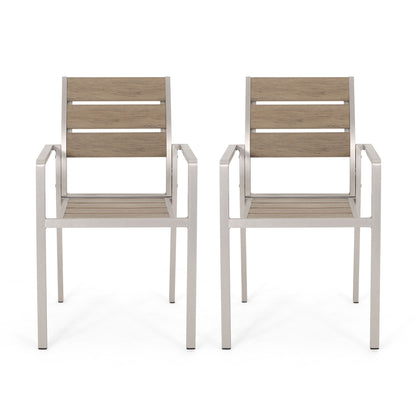 Dreamlan - Outdoor Aluminum Dining Chair (Set of 2)