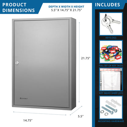 Adjustable Key Cabinet With Lock