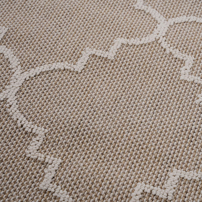 Guros - 4' X 6' Trellis Indoor / Outdoor Area Rug - Ivory
