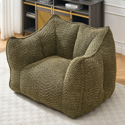 Comfortable Chenille Sofa Chairs With Highly Resilient Foam For Living Rooms And Bedrooms