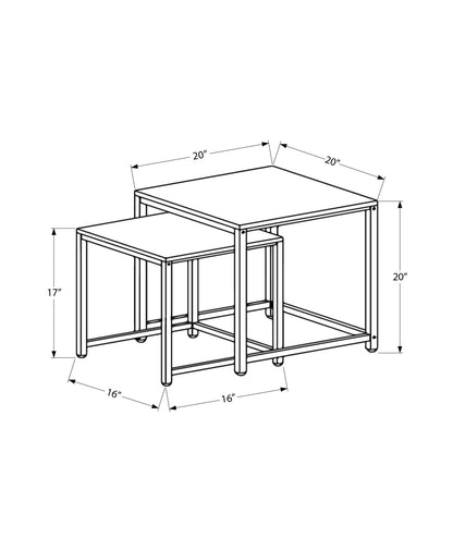 Nesting Table, Space-Saving Design Transitional (Set of 2)