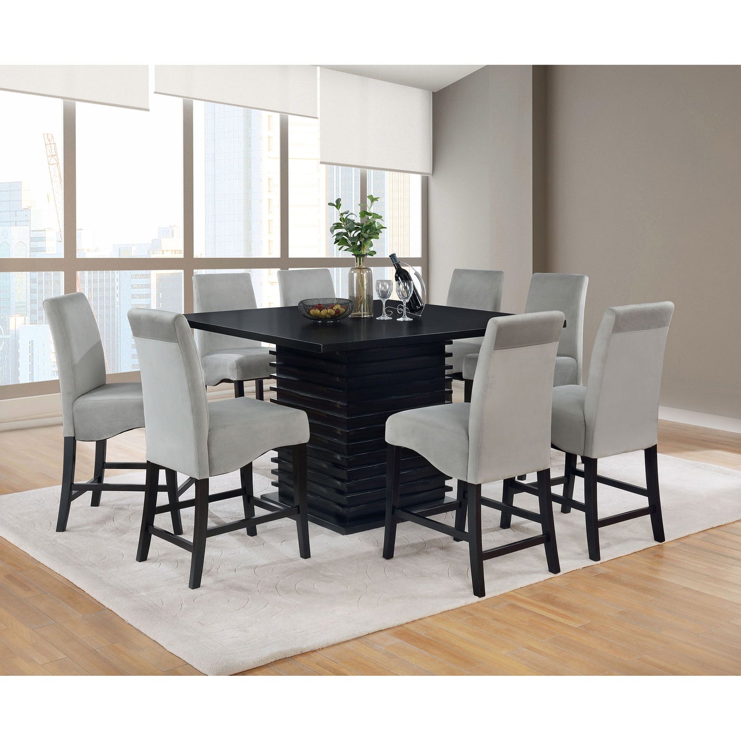 Giannis - 9 Piece Dining Set - Black