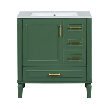 Traditional Bathroom Vanity Set With Soft Close Doors