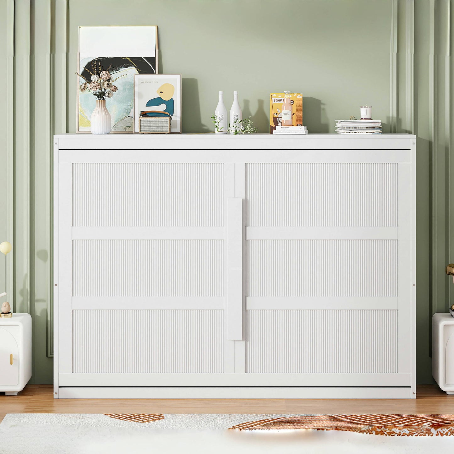 Murphy Wall Bed Modern Design With LED Lights