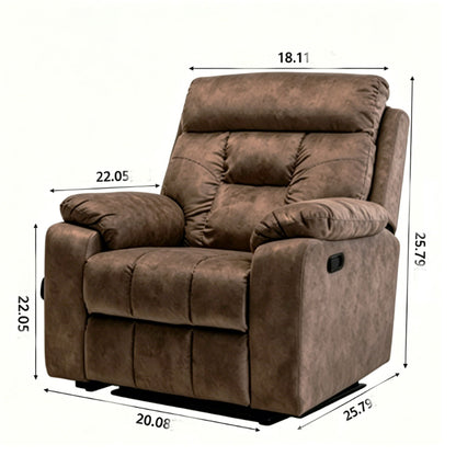 Electric Lift Chair With Heating And Massage, 180° Recline - Brown