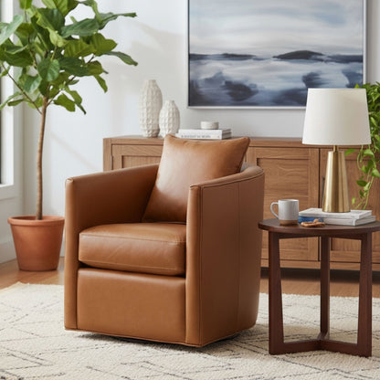 Jasmine - Swivel Accent Chair - Brown